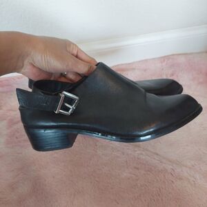 Solsana Slingback Mule Black Size 7.5